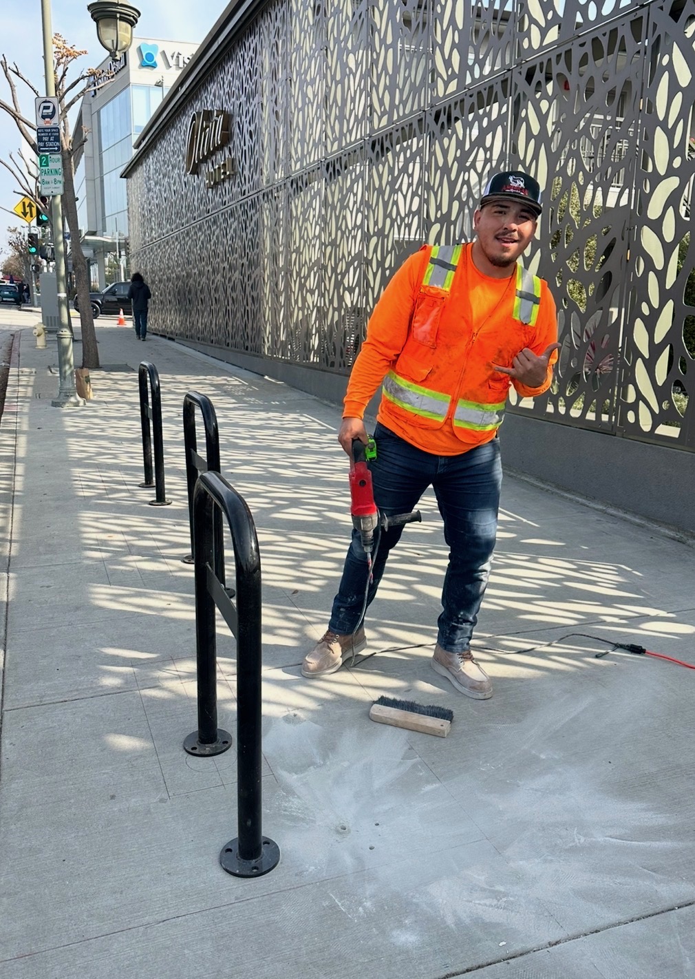 Bicycle Rack Installation Los Angeles  LA Standard Plan S-671-2